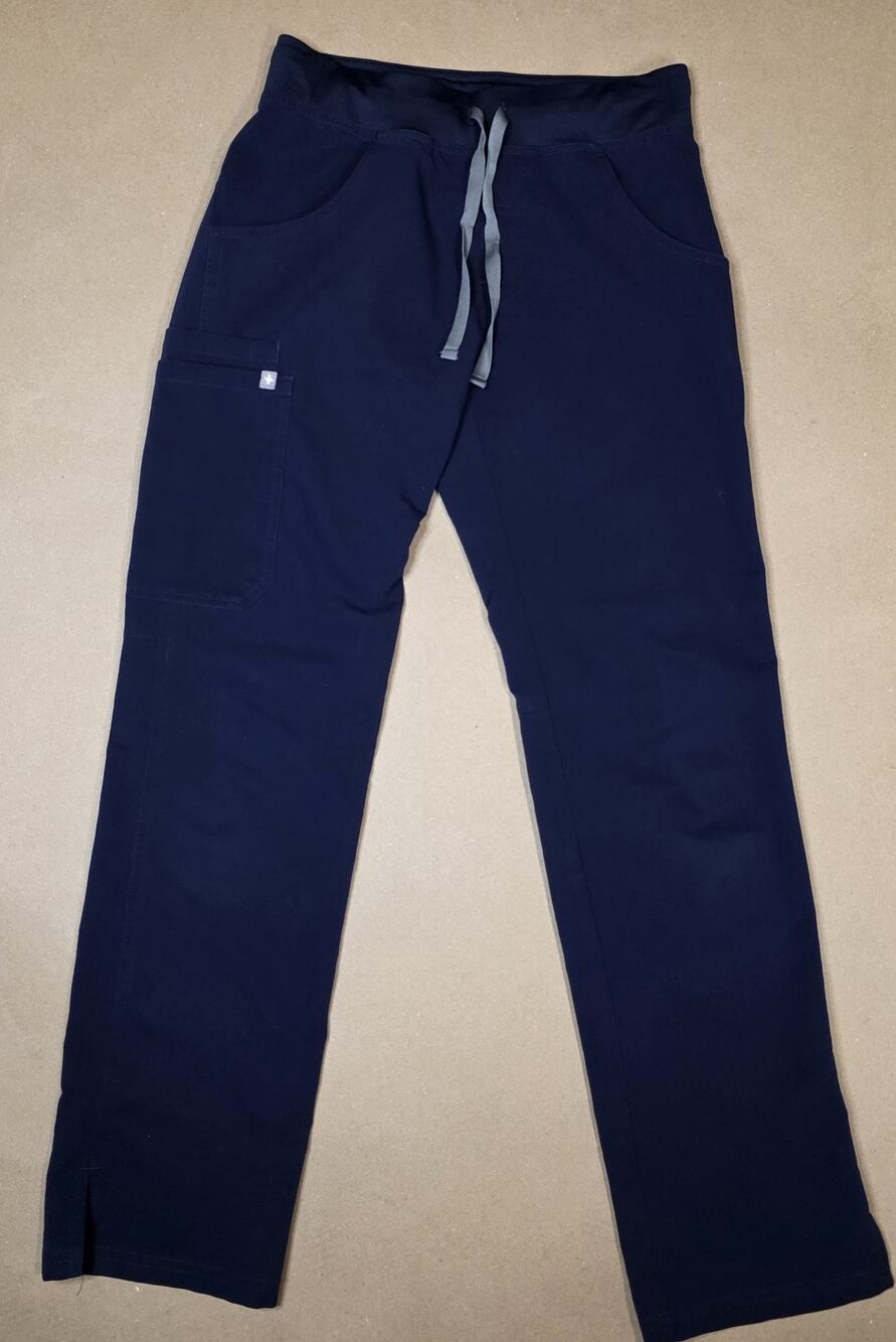 FIGS Technical Collection Kade Cargo Scrub Pants Navy Blue XS Nurse EUC